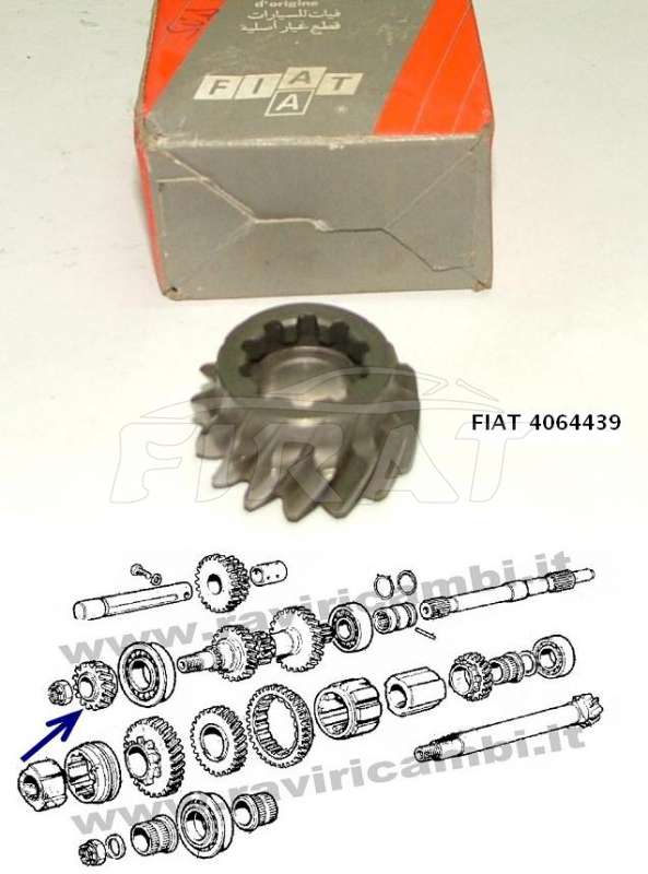 INGRANAGGIO CONDOTTO FIAT 500 - 126 2^V. 4064439